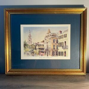 Framed Emerson Print “Looking North on Meeting Street”